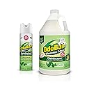OdoBan Ready-to-Use Disinfectant and Odor Eliminator, Set of 2, 14.6 Ounce 360-Degree Continuous Spray Air Freshener and 1 Gallon Multi-Purpose