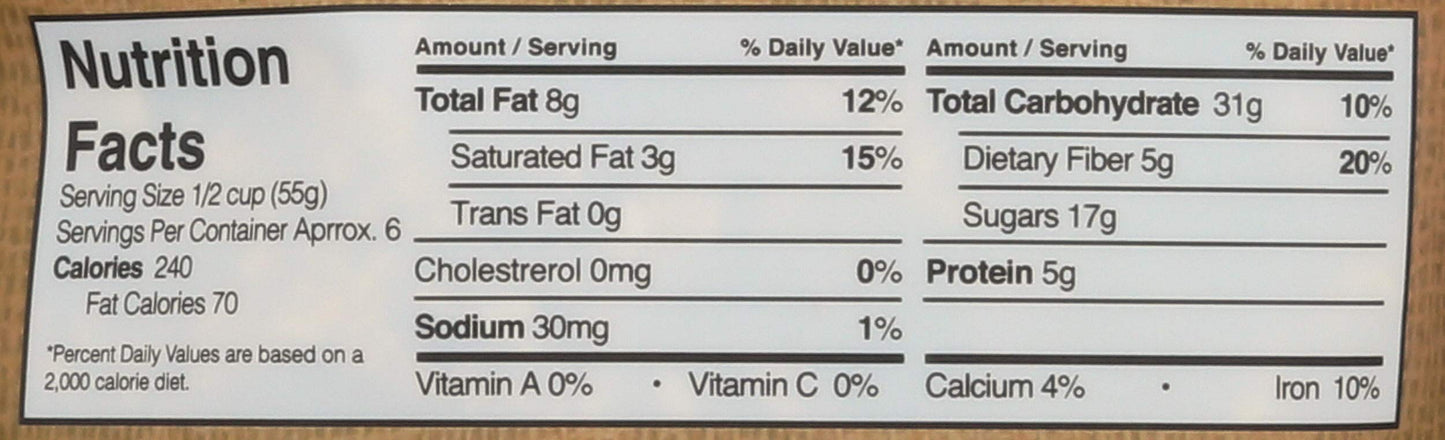 Flax4Life Granola Hawaiian Gluten Free, 0.687 lb