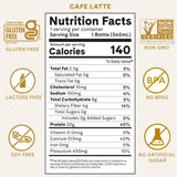Iconic Protein Drinks, Café Latte (12 Pack) - Sugar Free & Low Carb - 20g Protein + 100mg Caffeine - Lactose Free, Gluten Free - Keto Friendly Protein