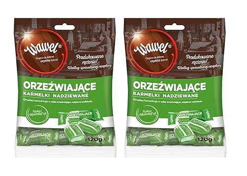 WAWEL CUKIERKI ORZEZWIAJACE KARMELKI NADZIEWANE MINT CANDIES 120G (4.23OZ) 2PACK