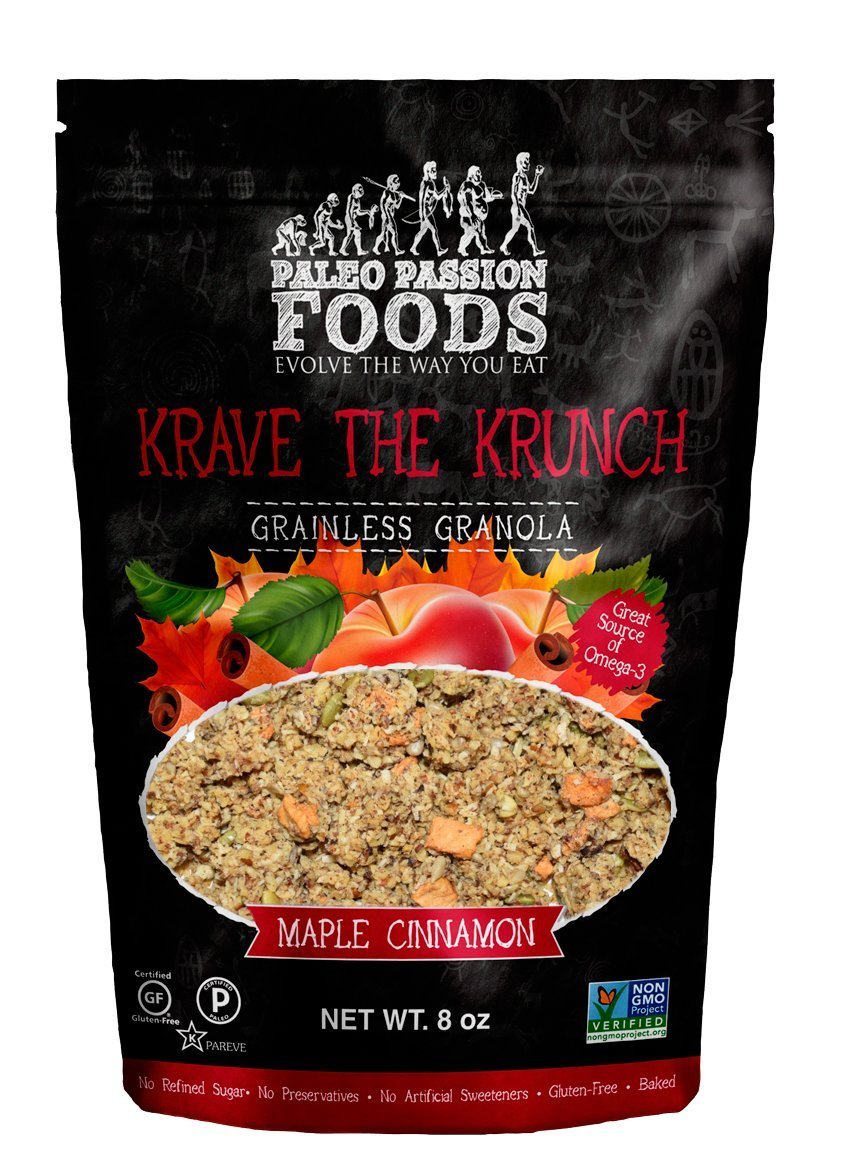 Krave The Krunch Grainless Granola - Maple Cinnamon (3-pack)