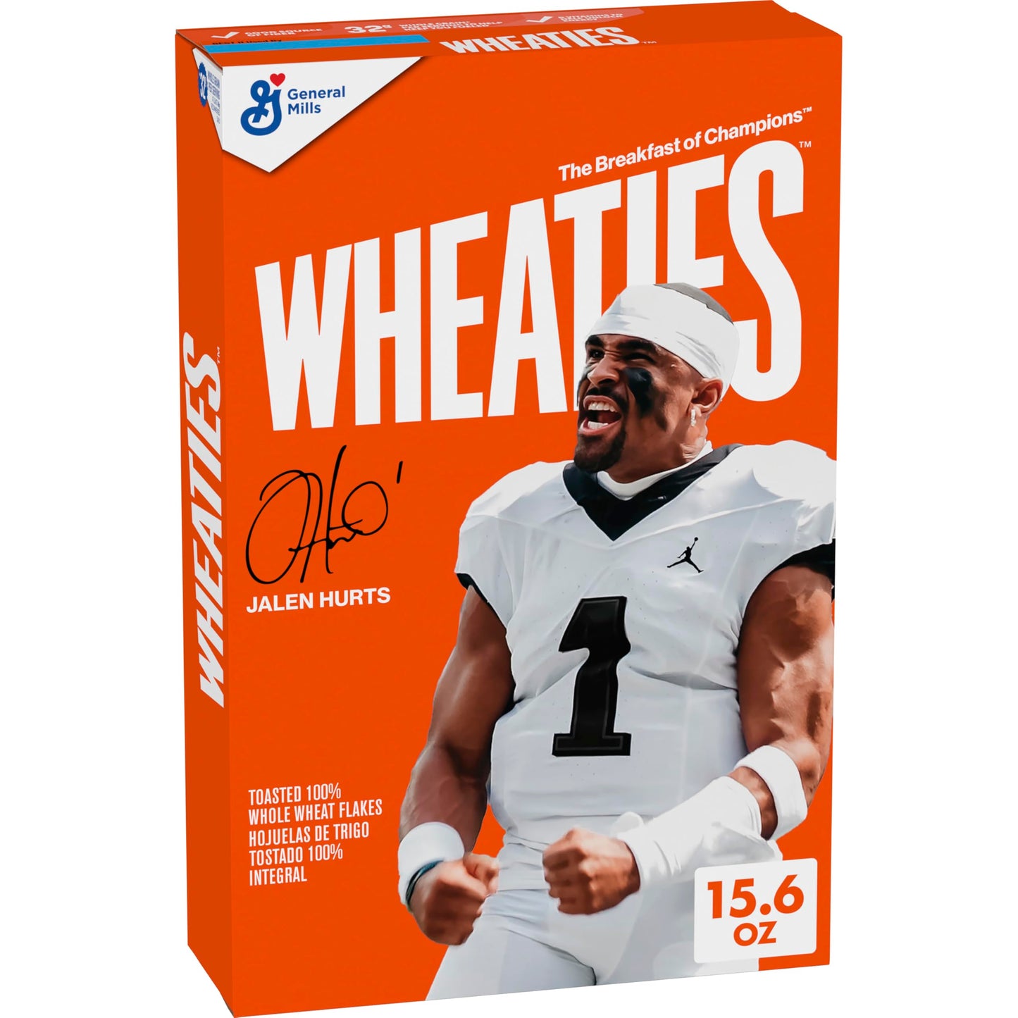 Wheaties Cereal, Breakfast of Champions, A'ja Wilson Cereal Box, 100% Whole Wheat Flakes, Good Source of Fiber, 15.6 oz