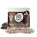 88 Acres Organic Sunflower Seed Butter, Dark Chocolate, 14 oz Jar, 2 Pack, Butter Spread with 5g Plant-Based Protein, Gluten Free, Nut Free, Vegan