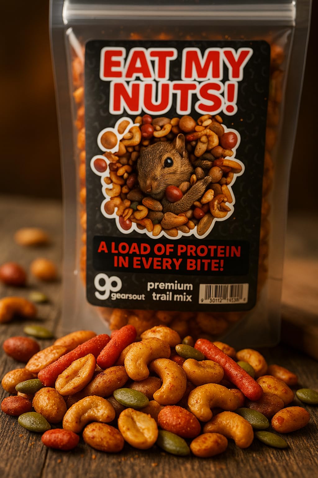 Eat My Nuts Trail Mix - Funny Snack Mix for Men - Weird Stocking Stuffer, Made in the USA