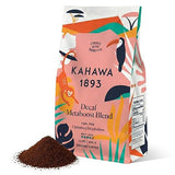 Kahawa 1893 Decaf Metaboost Ground Coffee Medium Dark Roast 12 Oz - With Green Tea Extract & African Mango Seed Extract, As Seen on Shark Tank