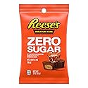 REESE'S Zero Sugar Miniatures Chocolate Peanut Butter Cups, Candy Bags, 3 oz (12 Count)