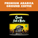 Chock Full o' Nuts New York Roast Ground Coffee - Premium Beans in Recyclable Steel Can - Rich Flavor & Aroma, Dark Roast - Perfect for Drip