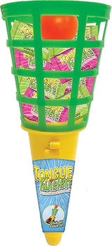 Foreign Candy Tongue Twisters Gel Filled Sour Gum with Click and Catch Toy, 0.99 Ounce
