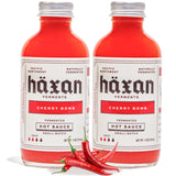 Haxan Ferments Cherry Bomb Hot Sauce (4 oz, 2 Count) - Medium Heat (Level 3/5) - Lacto-Fermented for Umami & Brightness - Perfect for Wings, Mac