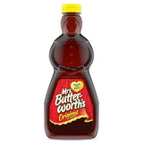 Mrs. Butterworth's Original Thick and Rich Pancake Syrup, Maple Flavored Syrup for Pancakes, Waffles and Breakfast Food, 24 Fl Oz Bottle