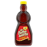 Mrs. Butterworth's Original Thick and Rich Pancake Syrup, Maple Flavored Syrup for Pancakes, Waffles and Breakfast Food, 24 Fl Oz Bottle