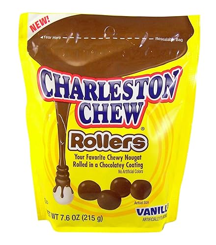 Charleston Chew Rollers Vanilla Snack-To-Go Resealable Bag, 7.6 oz