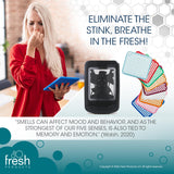 Fresh Products ourfresh 2 Air Freshener Replace Metered Aerosol with Dry Fragrance 30 Day Use Medium Sized Spaces Light Activated Battery Operated