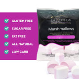 La Nouba Sugar Free Marshmallows, Keto Friendly, Zero Sugar, Low Carb, Perfect for Smores, Hot Chocolate & Baking, Gluten Free, Fat Free, 2 Pack (2.7