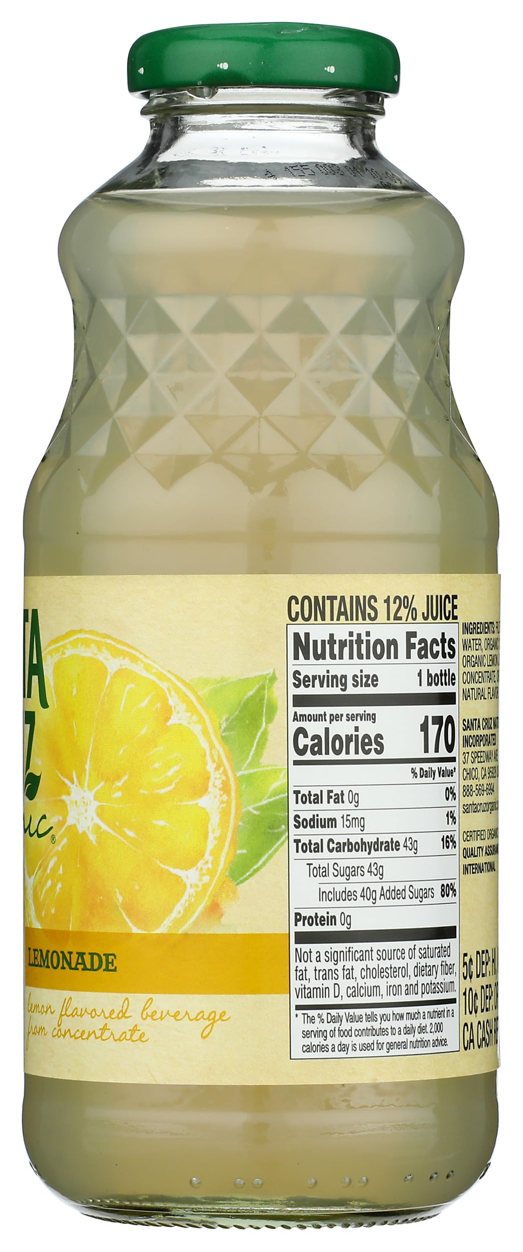 Santa Cruz Organic Organic Lemonade, 16 FZ