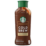 Starbucks Cold Brew Coffee, Vanilla Sweet Cream, 40 Fl Oz Bottle, Naturally Flavored, Colombian Blend, Iced Coffee Drink