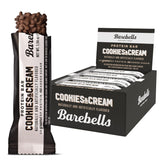 Barebells Protein Bars Cookies & Cream - 12 Count, 20g High Protein Treats - Chocolate Nutrition Bar with 1g Total Sugars - On-The-Go Breakfast or