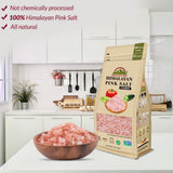 Himalayan Chef Pink Himalayan Salt, Coarse Grain, Refill Grinders - 12 lbs (12 x 1 Pound Bags)