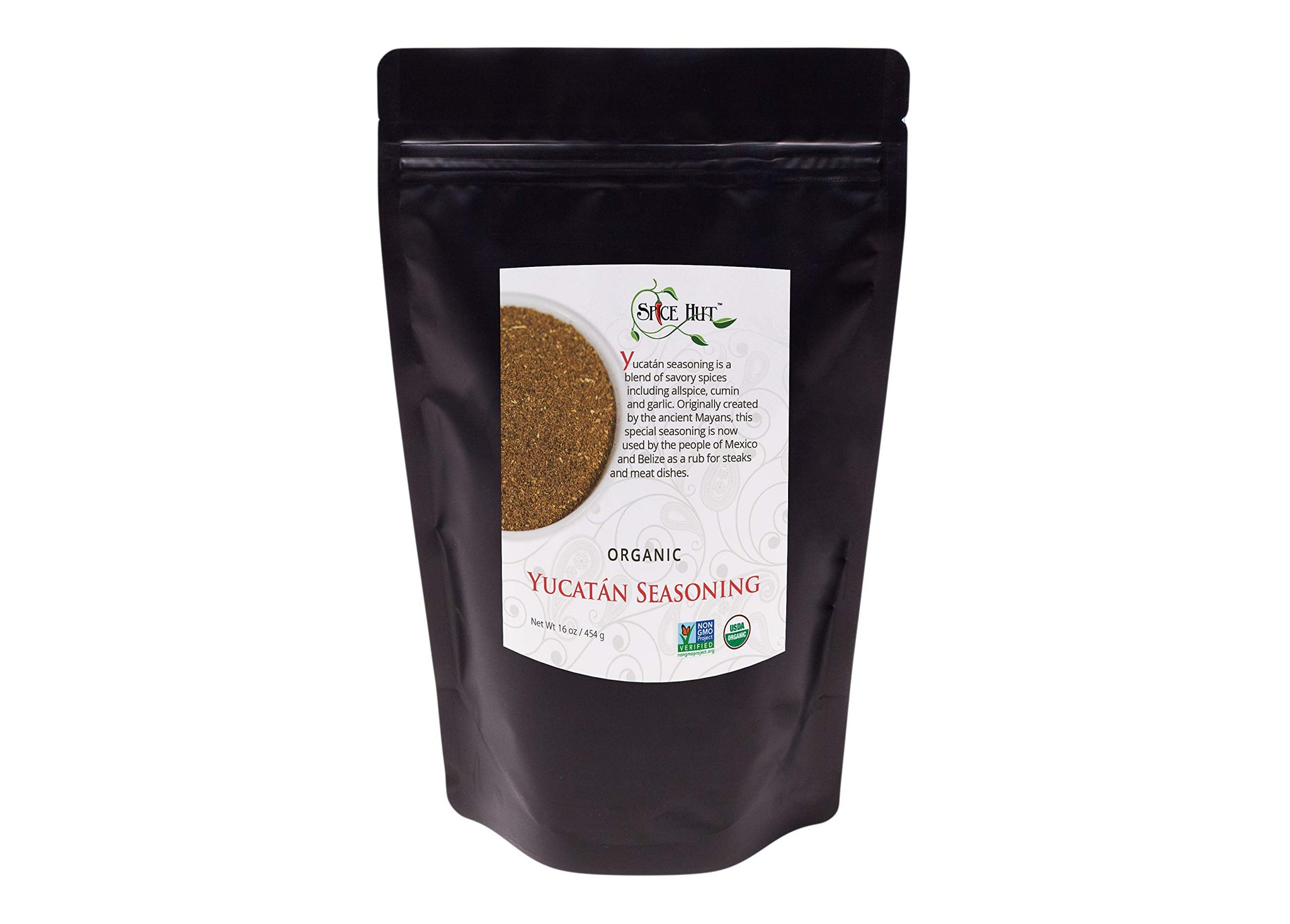 Organic Yucatan Seasoning Mix, No Salt, Authentic Latin American Mexican Seasoning Mix for Cooking Grilling Chicken, Tacos, Fish, Pork & Vegetables