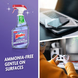 Windex Glass and Window Cleaner Spray Bottle, Ammonia Free, Bottle Made from 100% Recovered Coastal Plastic, Surface Cleaning Spray, Crystal Rain