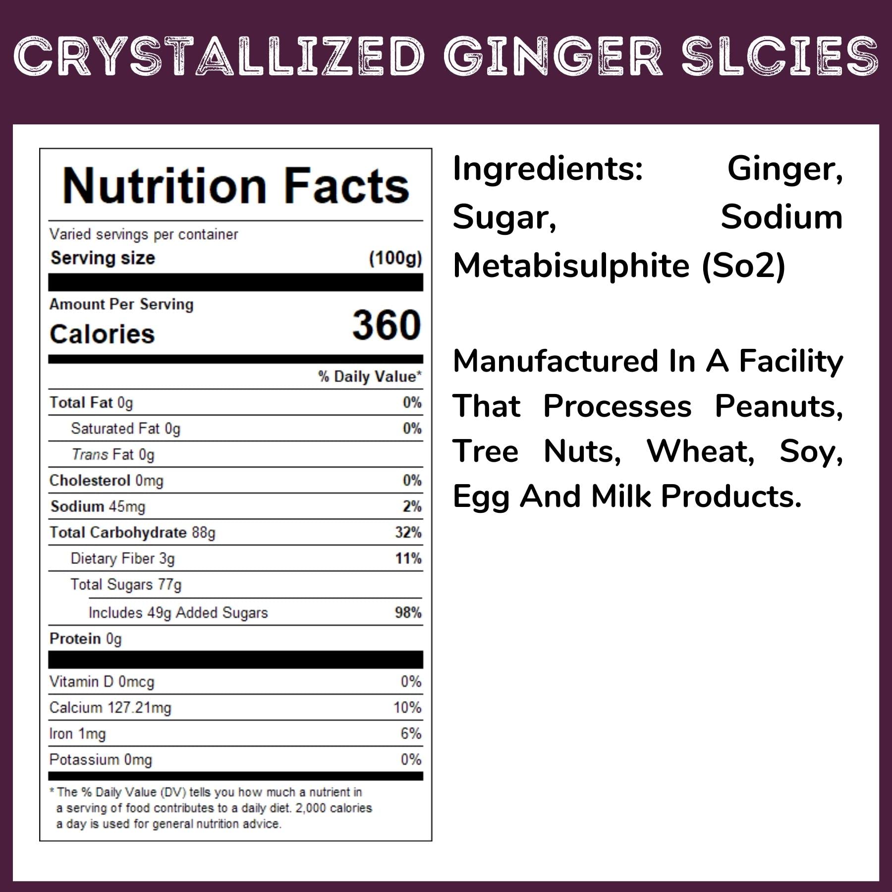WinCrest Bulk Crystallized Candied Ginger Slices - 5 Lb Case