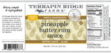 Terrapin Ridge Farms Pineapple Butter Rum Sauce - Dessert Topping and Glaze - 12 oz. Bottle