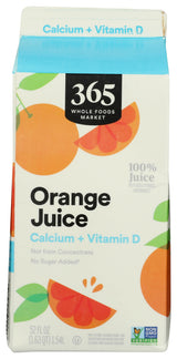 365 By Whole Foods Market, Orange Juice With Calcium And Vitamin D, 52 Fl Oz
