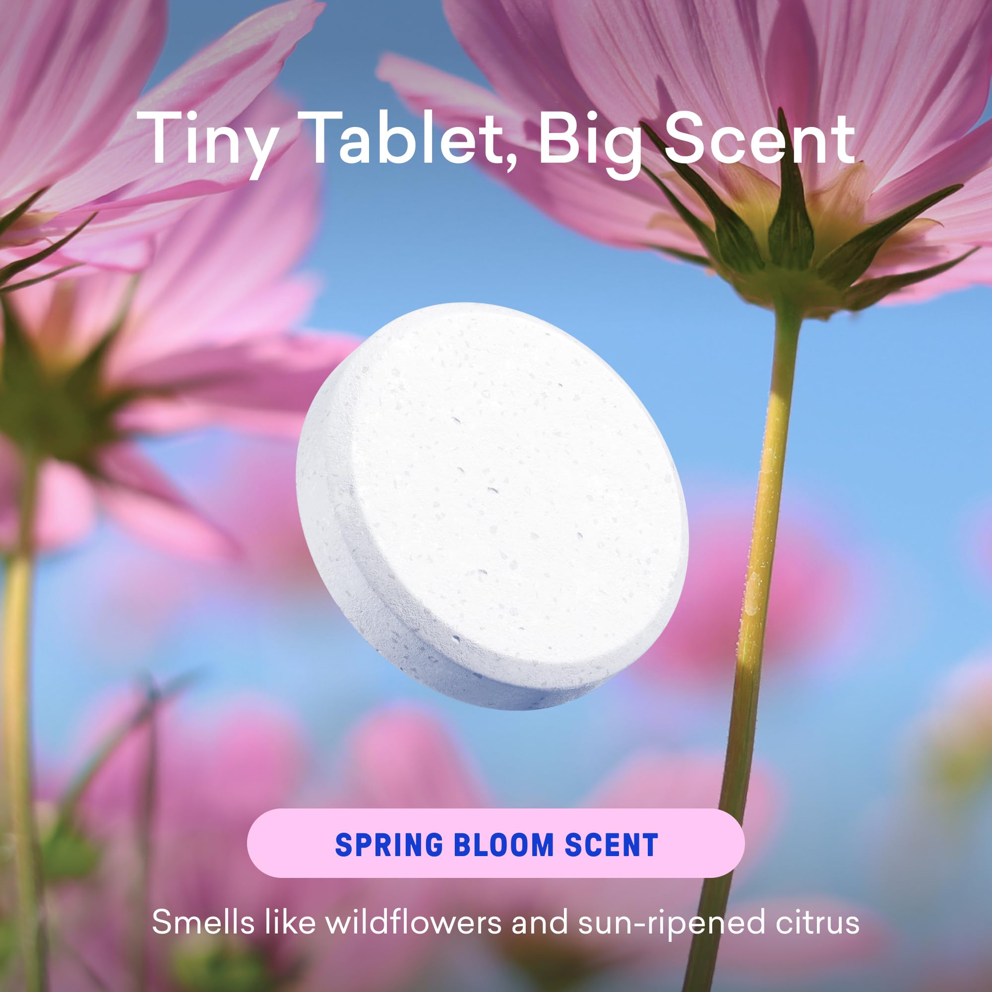 BLUELAND Laundry Detergent Tablets, 36 Count, Spring Bloom Scent, Plastic-Free Eco-Friendly Pods, Sheets, Liquid Alternative - Safe for Sensitive