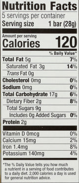 HappyKid Organic Banana & Chocolate Fruit & Oat Bar 5 Count, 4.95 OZ