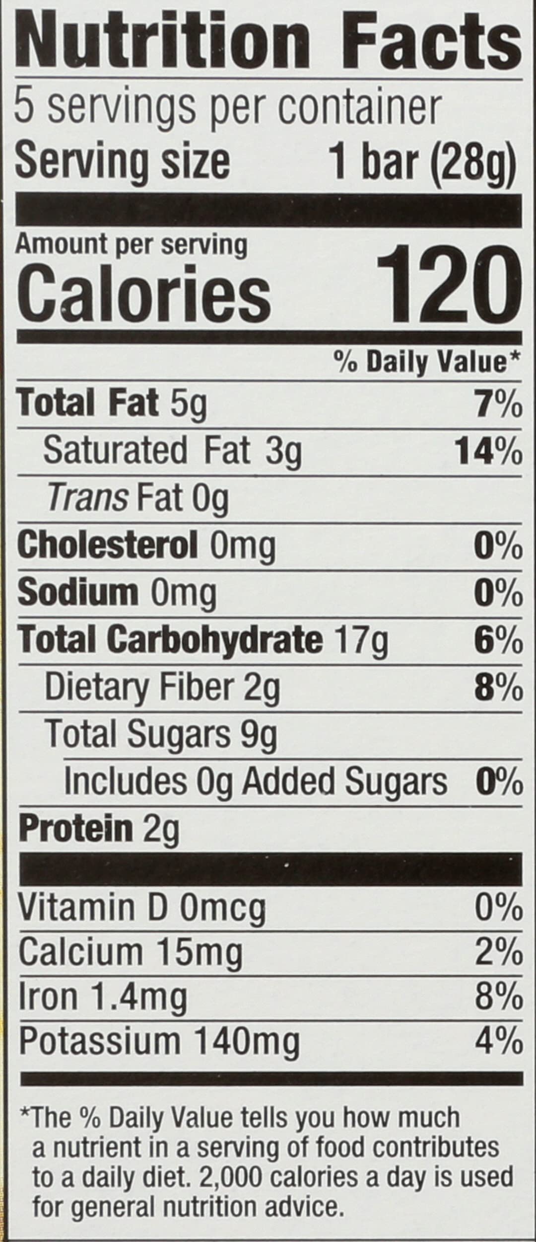 HappyKid Organic Banana & Chocolate Fruit & Oat Bar 5 Count, 4.95 OZ