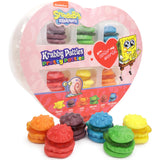 SpongeBob SquarePants Pretty Patties Heart Gift Box, Valentine's Day Gummy Krabby Patty Candy, Assorted Fruit Flavored, 6 Count