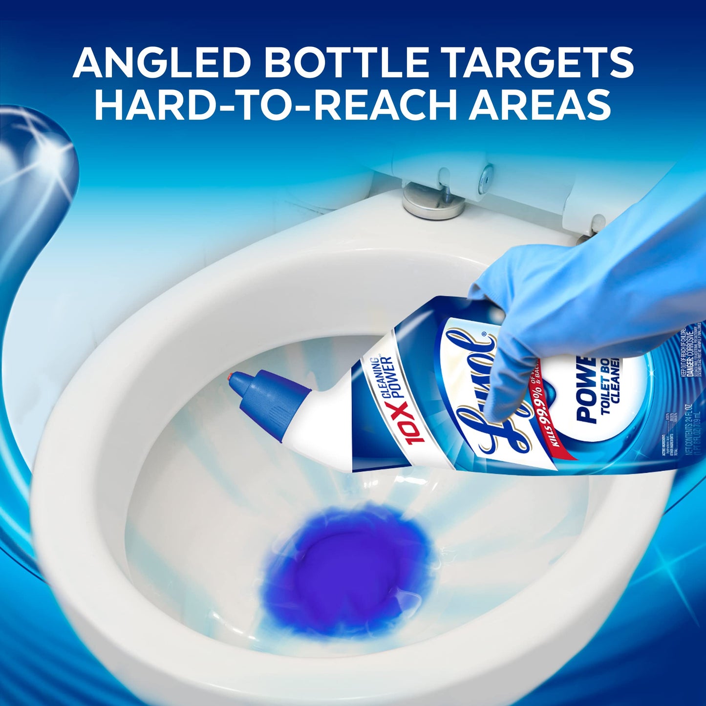 Lysol 1920098012 24-oz. Blue Toilet Bowl Cleaner - Quantity 99