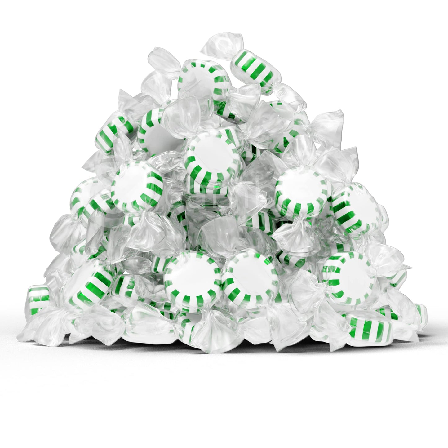 Arcor Spearmint Starlights Candy by Cambie | 2 lbs of Spearmint Starlight Mints | Individually Pinwheel Mint Hard Candy | Deliciously Sweet Mint Candy