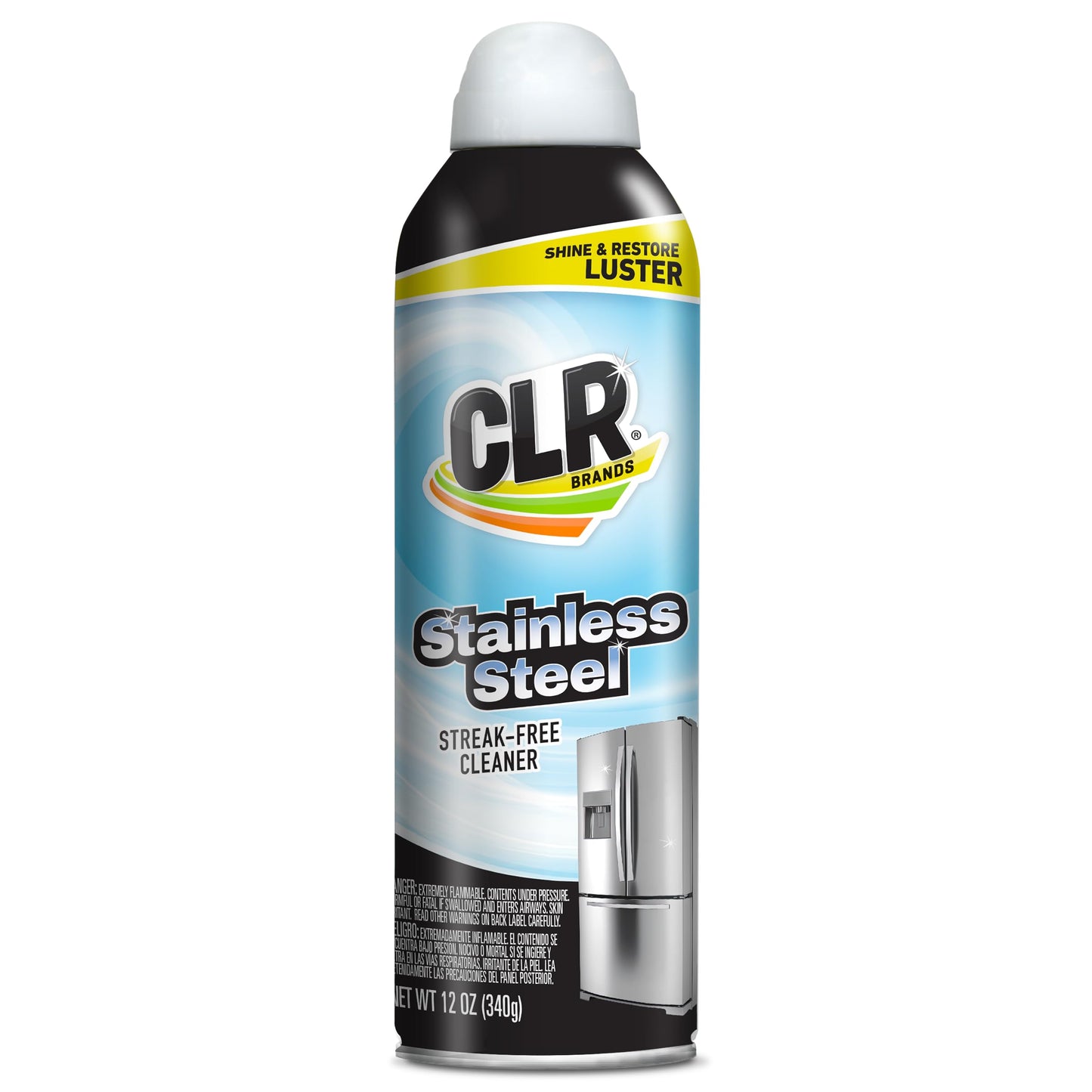 CLR Brands Spot Free Stainless Steel Cleaner - Removes Water Marks, Fingerprints and Residue from Refrigerators, Dishwashers, Ovens and More, Streak