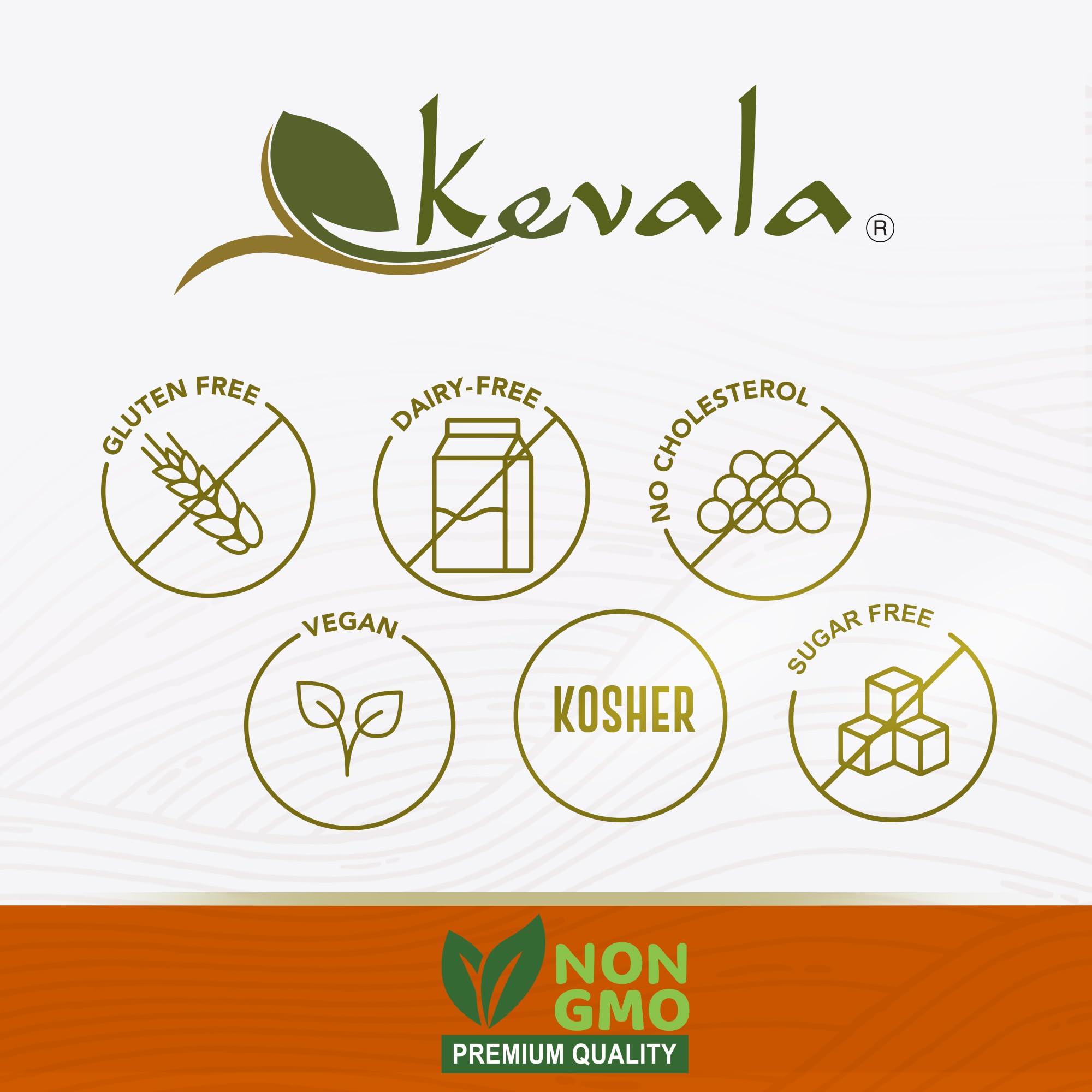 Kevala Nutritional Yeast Large Flake - Fortified Yeast with Extra Vitamin B, Vegan Parmesan Cheese Substitute, Seasoning for Salads and Snacks, Great