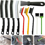 10Pcs Crevice Cleaning Tools, Household Cleaning Brush?Hard Bristle Brushes for Small Spaces, Bathroom, Kitchen, Tiles, Vents, Blinds, Keyboard