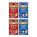 Twinings Holiday Variety Pack Tea Bags, Christmas Tea and Winter Spice, 20 Count (Pack of 4), Enjoy Hot or Iced, 80 Teabags