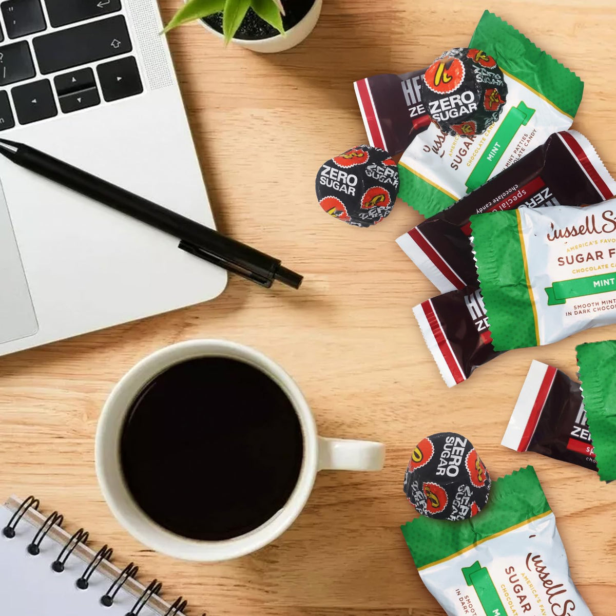 Sugar Free Dark Chocolate Variety Pack - Individually Wrapped Assorted Dark Zero Sugar Candy Mix For Parties, Snacks & Treats (1 Pound)