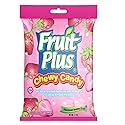 Fruit Plus Chewy Candy, Malaysian Individually Wrapped Bulk Candy, Fruit Snacks for Halloween Christmas Party, Non-Melting, 4.2 Oz Bag (Approx. 39