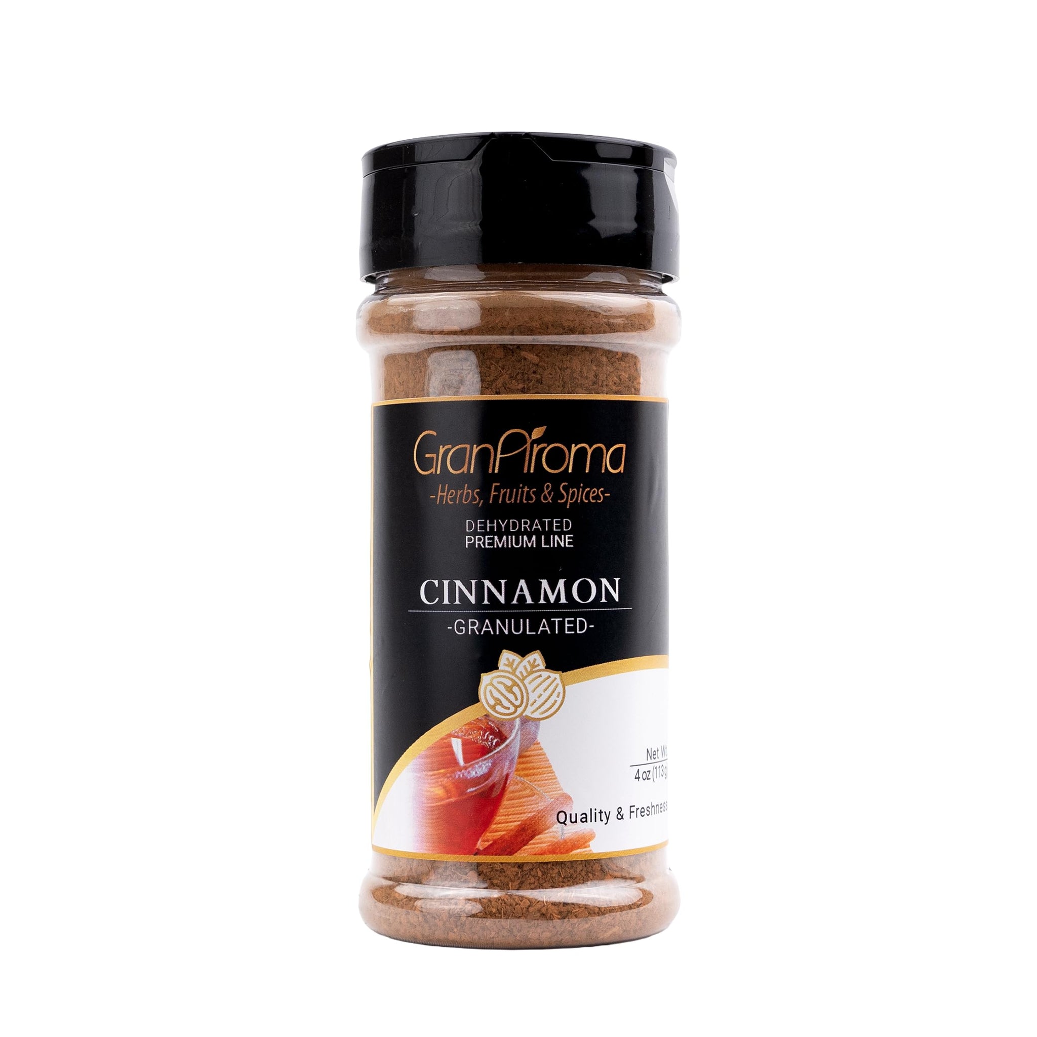 GranAroma Cinnamon Tea Cut, Aromatic, Freshly Sourced, All-Natural Spices for Soothing Herbal Tea - Perfect for Brewing or Blending (4 Ounce)