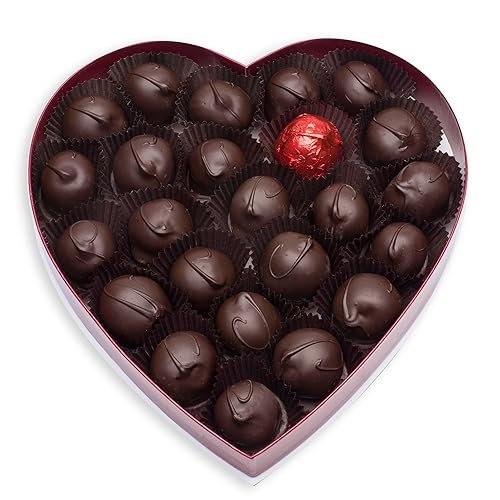 Mrs. Cavanaugh’s 1 lb. Cherry Cordial Dark Chocolate Heart Shaped Box