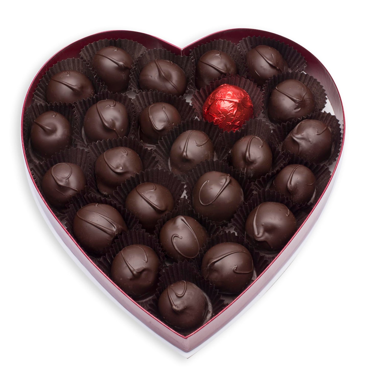 Mrs. Cavanaugh’s 1 lb. Cherry Cordial Dark Chocolate Heart Shaped Box