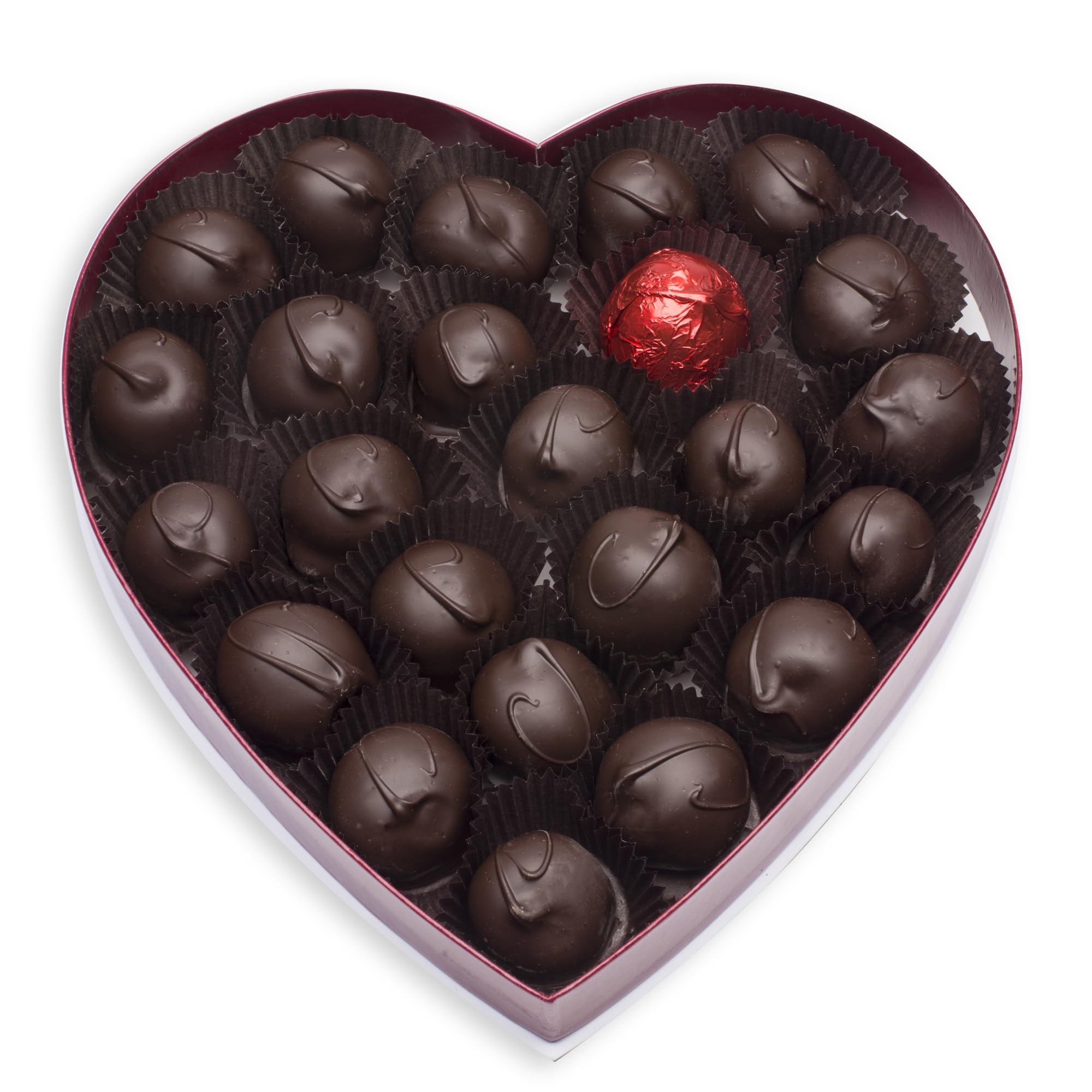 Mrs. Cavanaugh’s 1 lb. Cherry Cordial Dark Chocolate Heart Shaped Box
