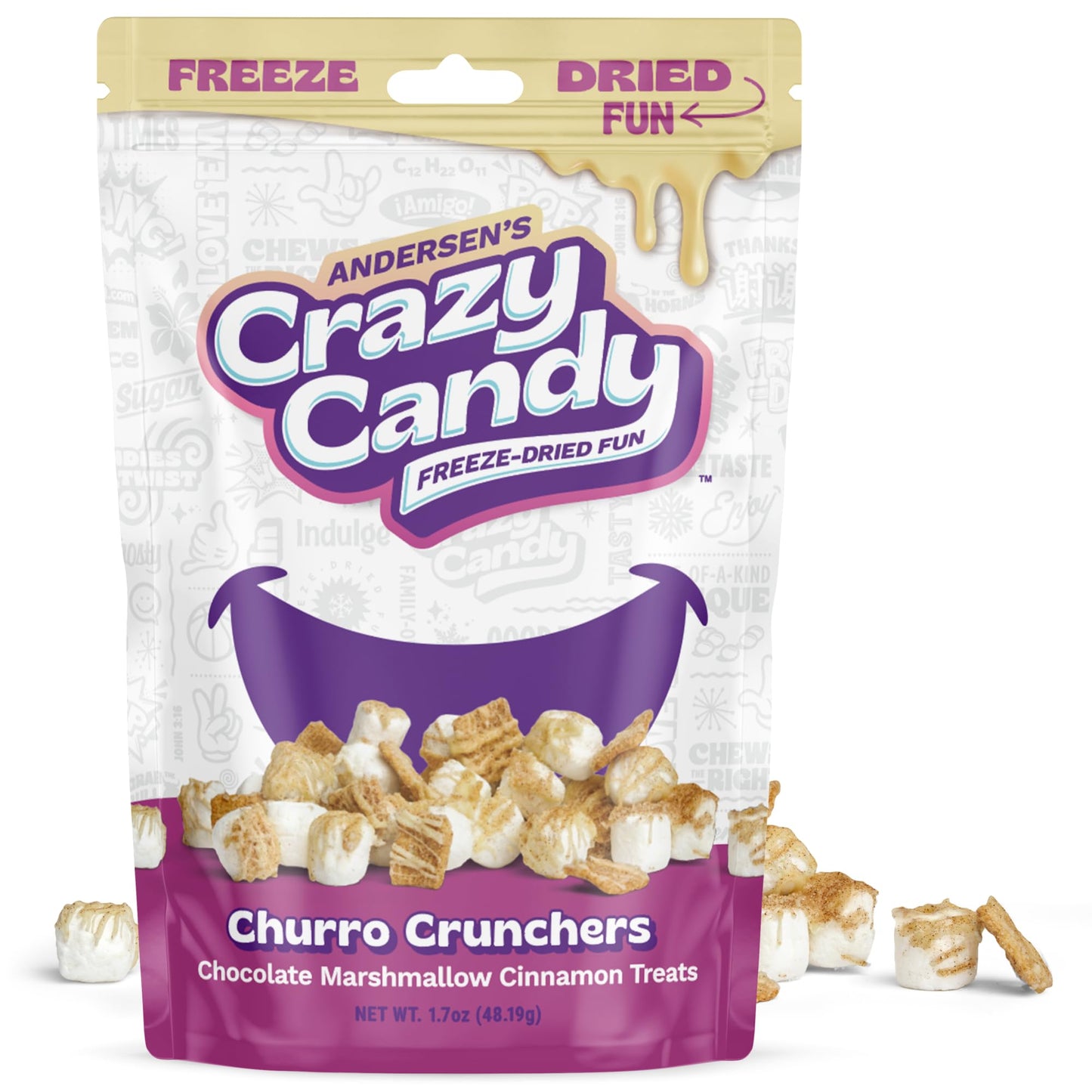 Andersen's Crazy Candy Freeze Dried Candy - Churro Crunchers