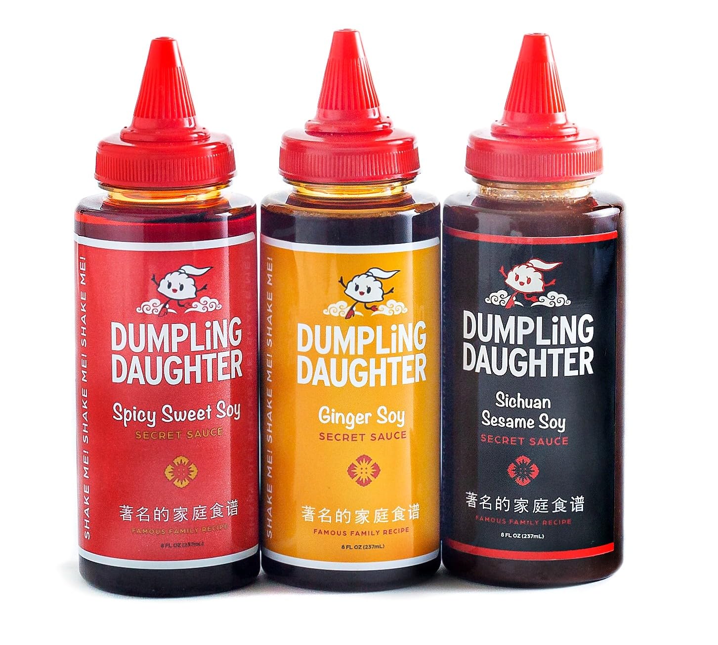 Dumpling Daughter - Spicy Sweet Soy, Ginger Soy, Sichuan Sesame Soy (24 Fl Oz, Multi-Pack)