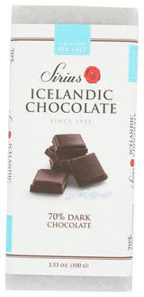 NOI SIRIUS, Sea Salt 70% Dark Chocolate Bar, 3.53 Ounce