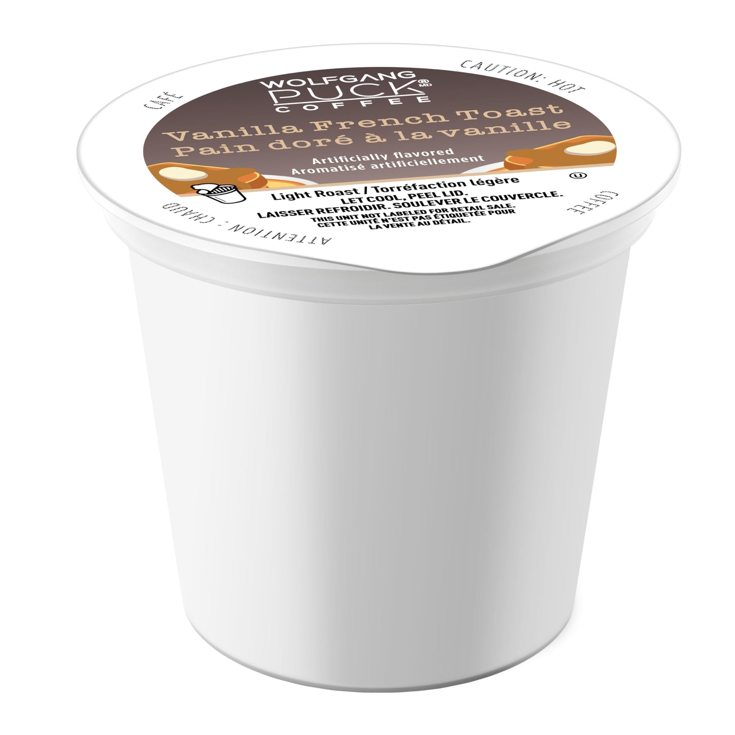 Wolfgang Puck Coffee Single Serve Capsules, Medium Roast, Compatible with Keurig K-Cup Brewers, Vanilla French Toast 24 Count