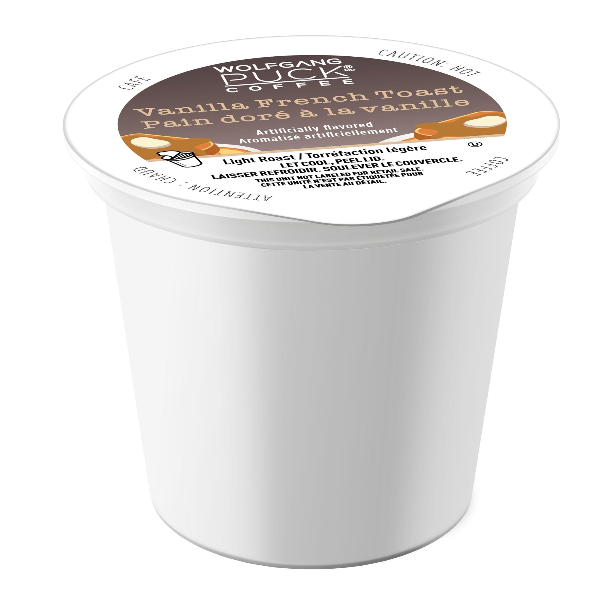 Wolfgang Puck Coffee Single Serve Capsules, Medium Roast, Compatible with Keurig K-Cup Brewers, Vanilla French Toast 24 Count