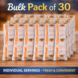 French Dressing Packets - 30 Individual Single Serve Sachets | Portion Control Salad Dressing | Perfect for Lunches, Meal Prep, Takeout & Food Service