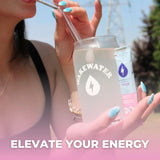WakeWater Plus Energy Powder | Raspberry Lemonade, 10 x 5g sticks | Vitamins and Electrolytes | Natural Green Tea Caffeine | No Sugar or Artificial